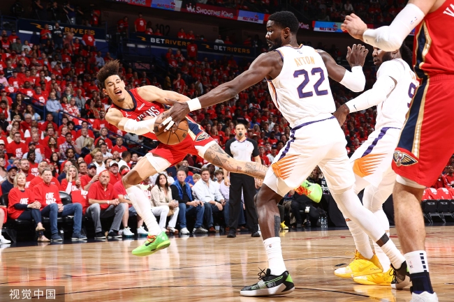  艾顿20篮板太阳防守制胜爵士  